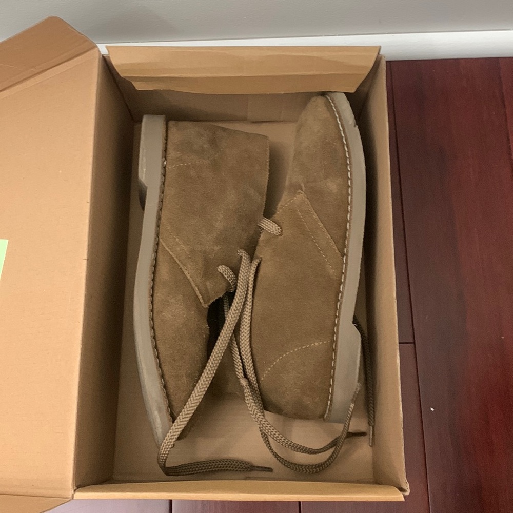 Crewcuts Suede Brown/Tan Calvert Boots- boys